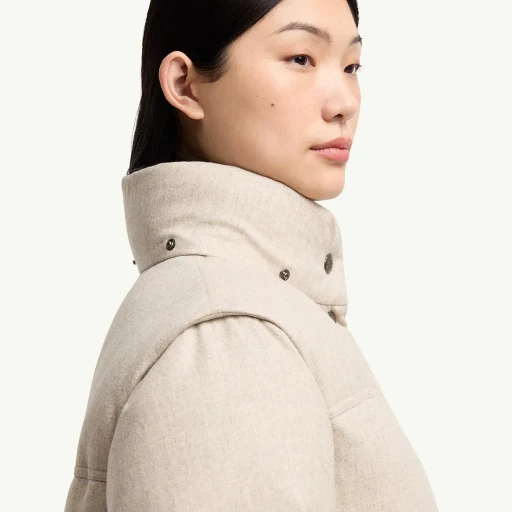 Yintab Hooded Wool Insulated Ski Jacket