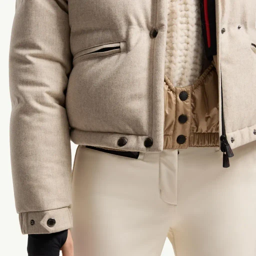 Yintab Hooded Wool Insulated Ski Jacket