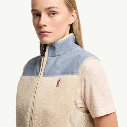 Teddy & Chambray Gilet
