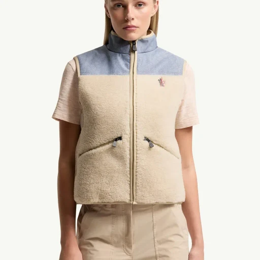 Teddy & Chambray Gilet
