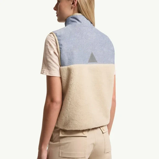Teddy & Chambray Gilet