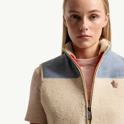 Teddy & Chambray Gilet