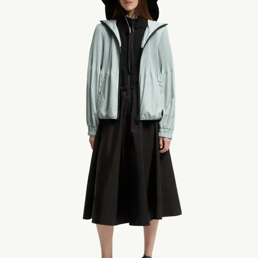 Anemone Pleated Hooded Jacket