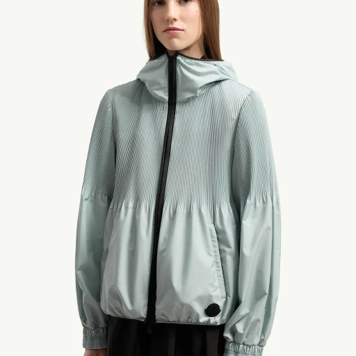 Anemone Pleated Hooded Jacket