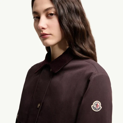 Aconitum Hooded Cotton & Linen Blend Shirt Jacket