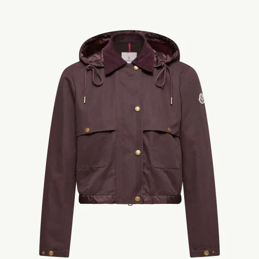 Aconitum Hooded Cotton & Linen Blend Shirt Jacket