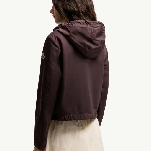 Aconitum Hooded Cotton & Linen Blend Shirt Jacket