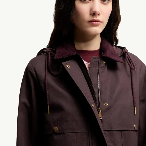 Aconitum Hooded Cotton & Linen Blend Shirt Jacket