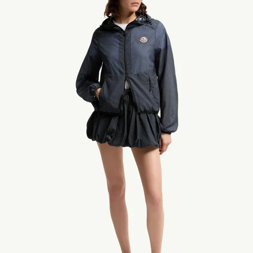 Edasic Seersucker Hooded Jacket