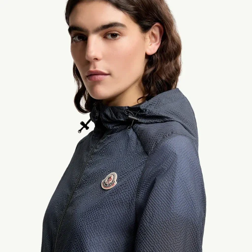Edasic Seersucker Hooded Jacket