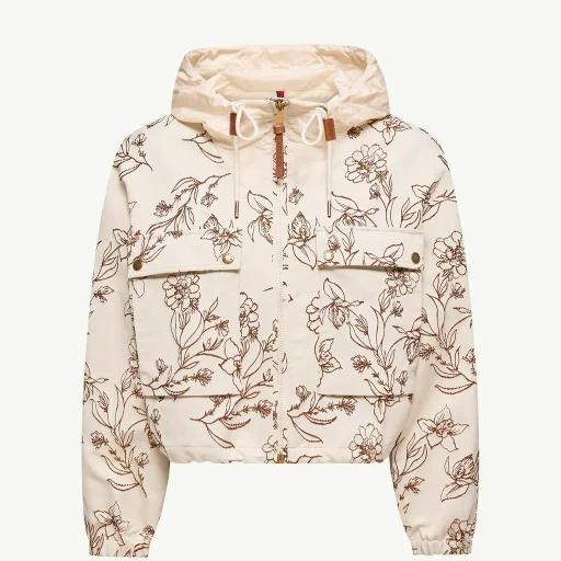 Nepeta Hooded Floral Print Jacket