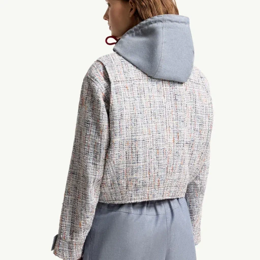 Termez Hooded Tweed Jacket