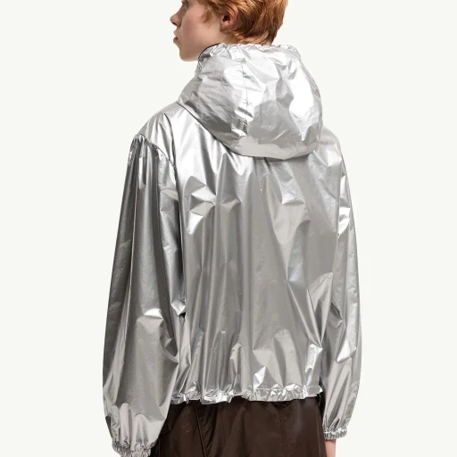 Ylang Hooded Metallic Jacket