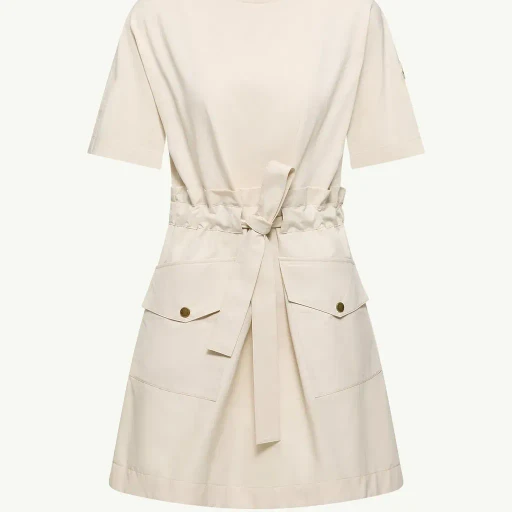 Belted Cotton Mini Dress