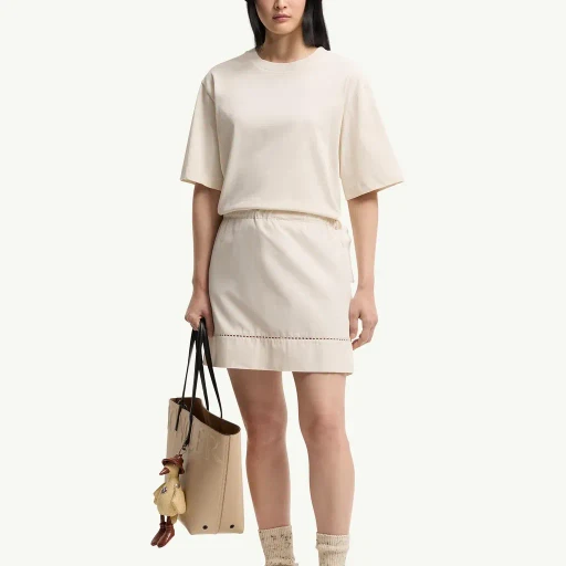 Cotton Blend Mini T-Shirt Dress