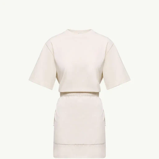Cotton Blend Mini T-Shirt Dress
