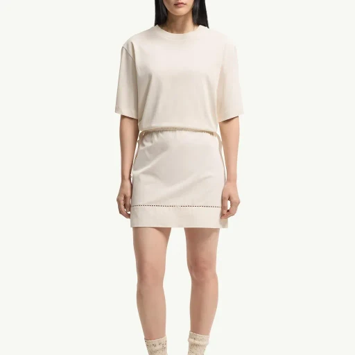 Cotton Blend Mini T-Shirt Dress