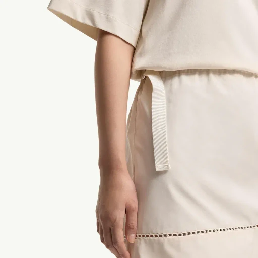 Cotton Blend Mini T-Shirt Dress