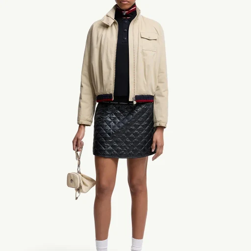 Diamond-Quilted Mini Skirt