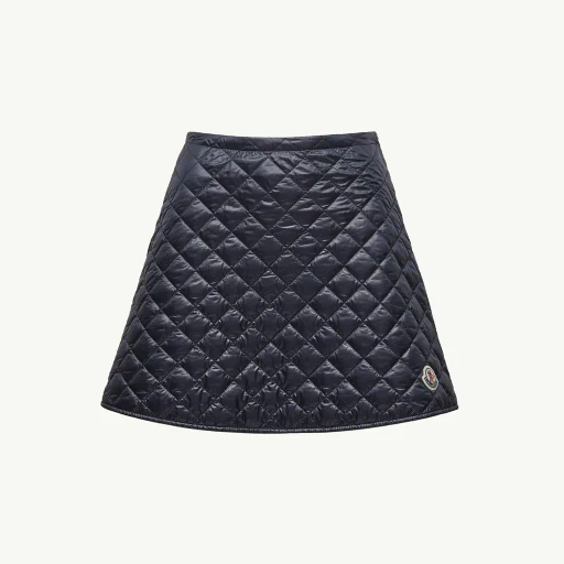 Diamond-Quilted Mini Skirt