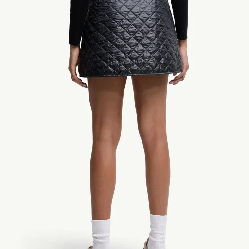 Diamond-Quilted Mini Skirt
