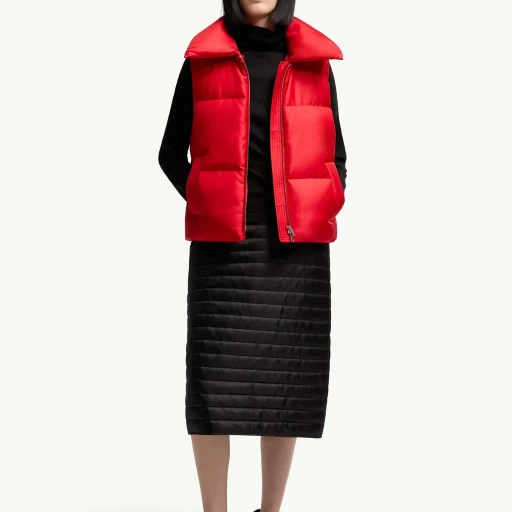 Moncler + Qiu Hao Padded Midi Skirt