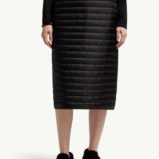 Moncler + Qiu Hao Padded Midi Skirt