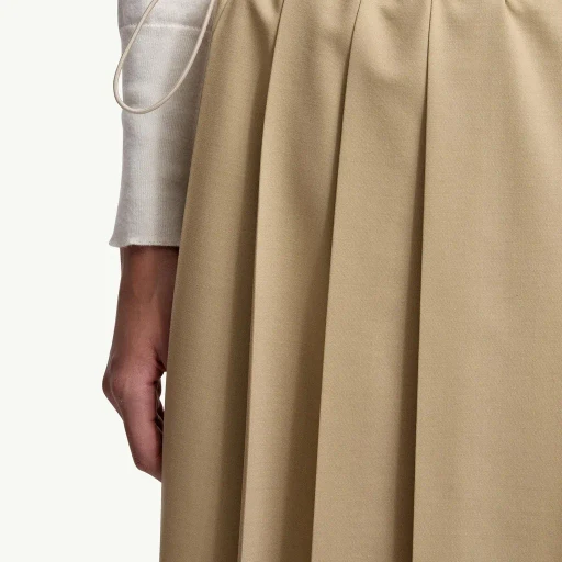 Pleated Midi Skirt