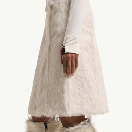 Shearling Knee-Length Skirt