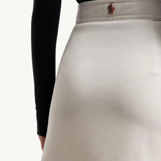 Technical Twill Knee-Length Skirt