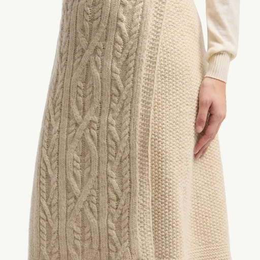 Wool & Mohair Blend Wrap Skirt