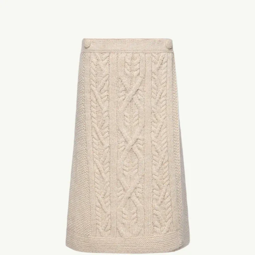 Wool & Mohair Blend Wrap Skirt