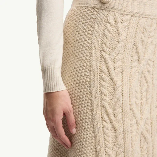 Wool & Mohair Blend Wrap Skirt