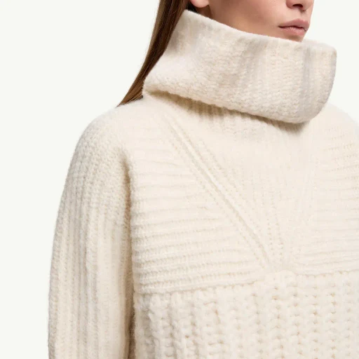 Alpaca Blend Polo Neck Jumper