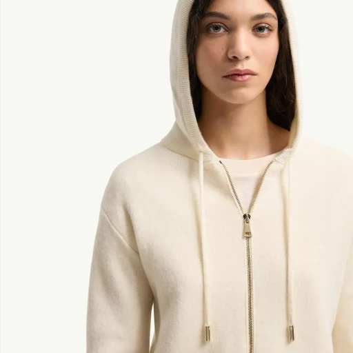 Cashmere & Wool Zip-Up Hoodie
