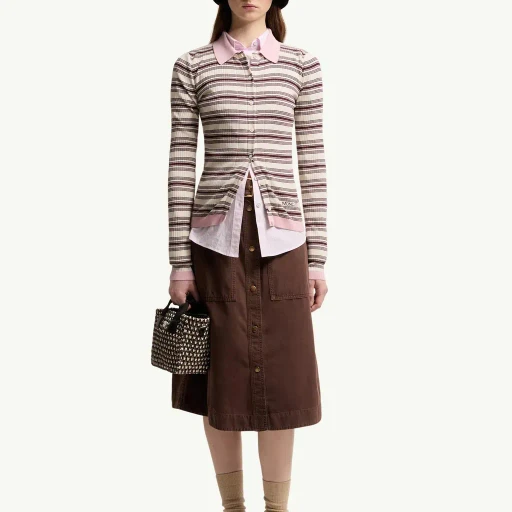 Cotton CrÊPe Polo Shirt