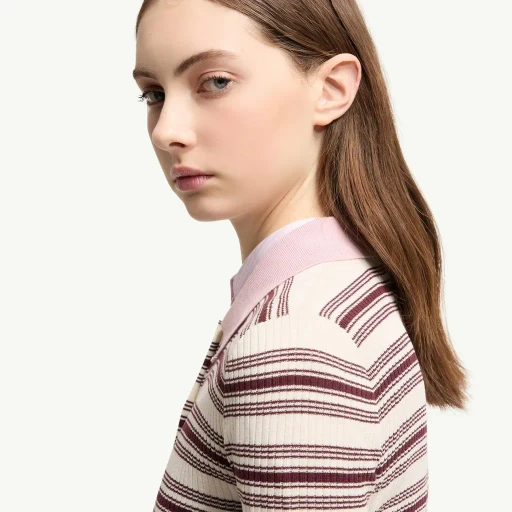 Cotton CrÊPe Polo Shirt