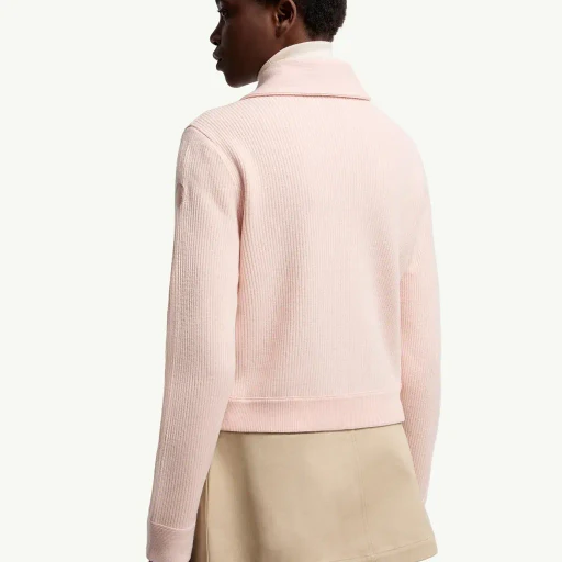 Diagonal-Quilted Padded Wool Cardigan