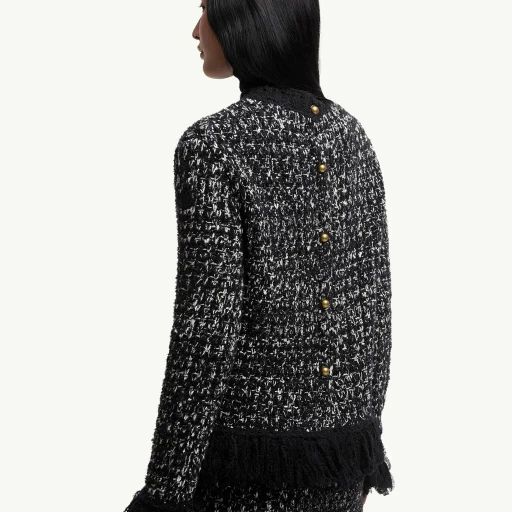 Fringe-Trim Wool Blend Jumper