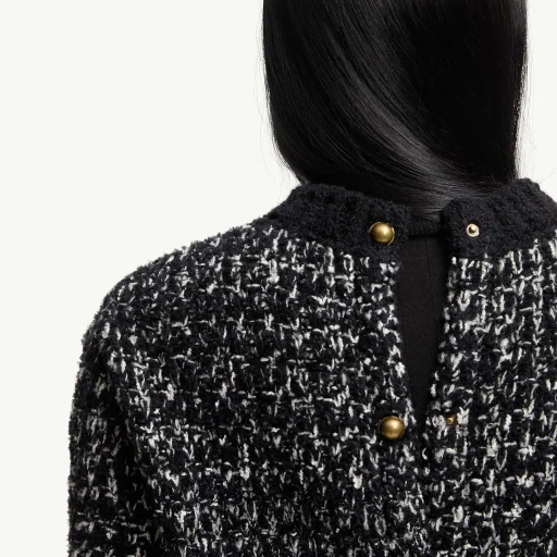 Fringe-Trim Wool Blend Jumper