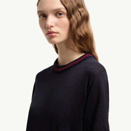 Jacquard Logo Wool Jumper
