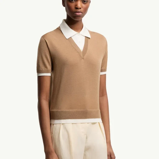 Layered Wool Polo Shirt