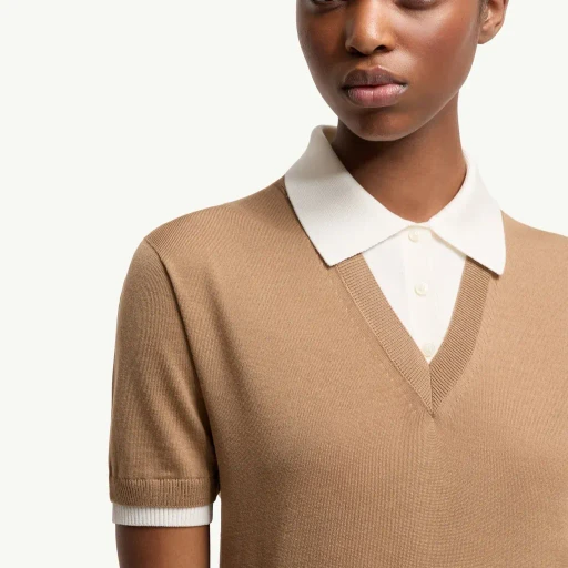 Layered Wool Polo Shirt