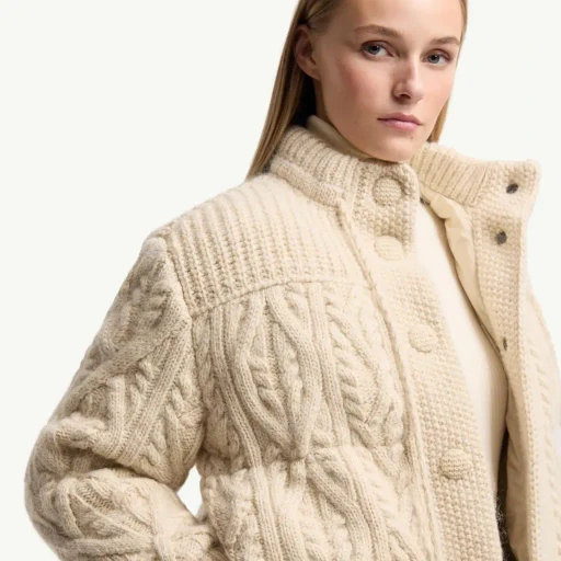 Melgven Wool Blend Short Down Jacket