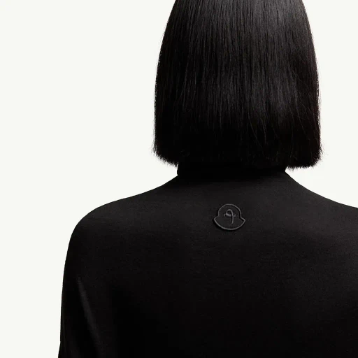 Moncler + Qiu Hao Wool & Silk Polo Neck Jumper