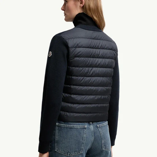 Padded Wool Cardigan