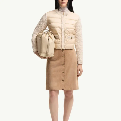 Padded Zip-Up Cardigan