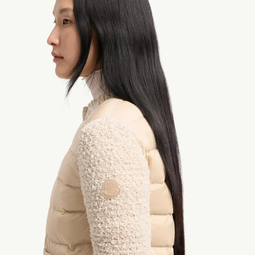Padded Zip-Up Cardigan