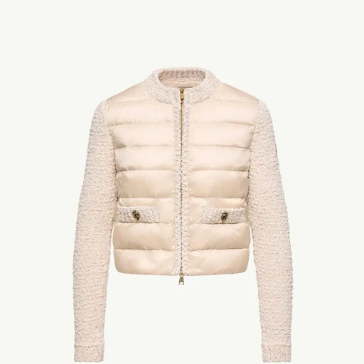 Padded Zip-Up Cardigan