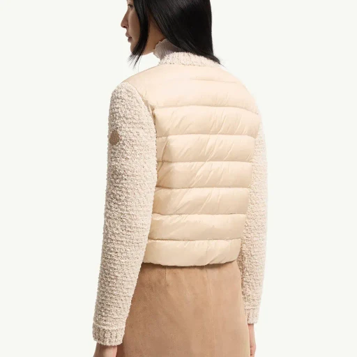 Padded Zip-Up Cardigan